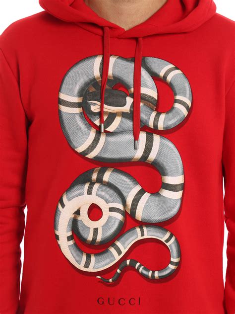 gucci snake print sweatshirt|gucci shirt snake collar.